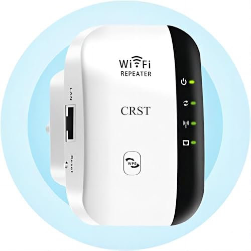 WLAN Verstärker WLAN Repeater Internet Verstärker für zu Hause, Unterstützt Ethernet-Port, WPS, Repeater/AP Modus, Kompatibel zu Allen WLAN Geräten, 300Mbit/s 2.4GHz, GP-C3W11