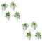 HOMSFOU 2 Juegos Vinilo Decorativo Maceta Planta Verde Esponja De Lufa Planta Falsa Decoracion Variedad Boquilla Doméstica Maceteros Múltiple Estudio Decoración Muro De Polivinilo