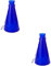 Kisangel 2pcs Cheering Horn Red Headband Construction - Measuring Tape Retractable Egg Shakers Musical Instruments Measuring Tape Sports Squishy Automatic Blue Plastic