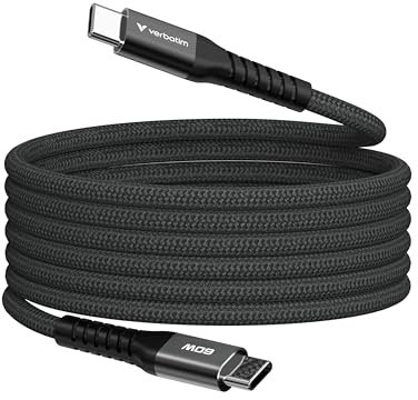 Verbatim Sync & Charge USB-C vers USB-C 60 W Magnétique 120 cm - Noir