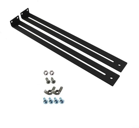 Entgoinggo Befestigungsklammern für Küchenschubladen, Schubladen-Reparatur-Set, Stahlverstärkung, Halterung für Holz-MDF-Spanplatten, Schränke, 33-61 cm (1 Set)