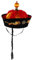 YARNOW Chapeau noir chapeaux de cosplay chapeaux chinois pour hommes chapeau d'empereur de costume chinois chapeau de fête feutre Black