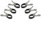 HpLive Stainless Steel Pool Cover Clips, Metal Clips for Pool Cover Clips, Windproof Pool Clips with Scratch Protection for Swimming Pool Covers (6 Pieces, Black)