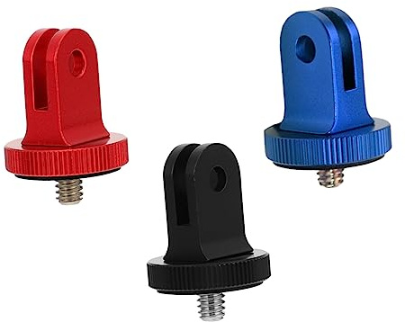 DIYEAH 3pcs Cnc Aluminum Ptz Adjustment Dial Camera Adapter Tripod Mount Adapter Selfie Stick Compatible