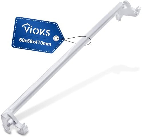 VIOKS Querleiste Unten Weiß Ersatz für Zanussi 2231105103 2231105020 - Rahmenverdampfer Halteleiste für Gefrierschrank Klappe - Ersatzteile Gefrierschrank & Zanussi Kühlschrank Ersatzteile
