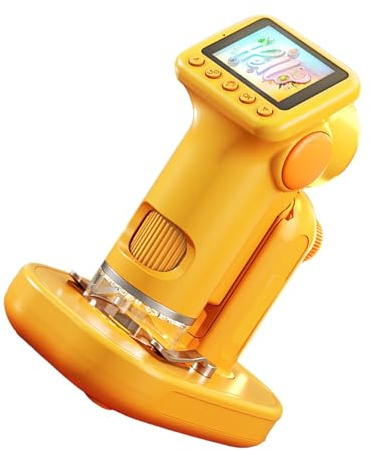 Fabater Digitales Mikroskop mit Anpassbarem LED-Licht und 1600x Vergrößerung, Handheld-Mikroskop für Outdoor-Abenteuer, Ideal für Im Alter von 6 Bis 12 Jahren