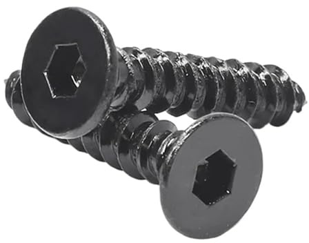 Sechskant-Flachkopf-Holzschrauben, selbstschneidend, Festigkeitsklasse 8.8, Kohlenstoffstahl, M2-M5, Packung(10mm,M4 20pcs)