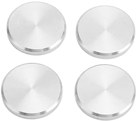 Grcfumo 4-teilige Metall-Öffnerknopfabdeckung, vordere Knopfabdeckung aus Aluminiumlegierung, Zubehör für vordere Knopfabdeckung für REVOX A77 A76 A78 A50 MK I MK II MK III