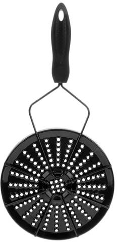 VICASKY Diffuseur de Chaleur Émaillé Noir 1 Pièce pour Plaque à Induction, Plaque D'adaptation Anti-brûlure pour Cuisinière Gaz, Chauffage Uniforme pour Mijotage et Cuisson Rapide