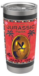 Jurassic Park Family Trip Welcome To Jurassic Park Doppelwandiger Edelstahl-Thermobecher
