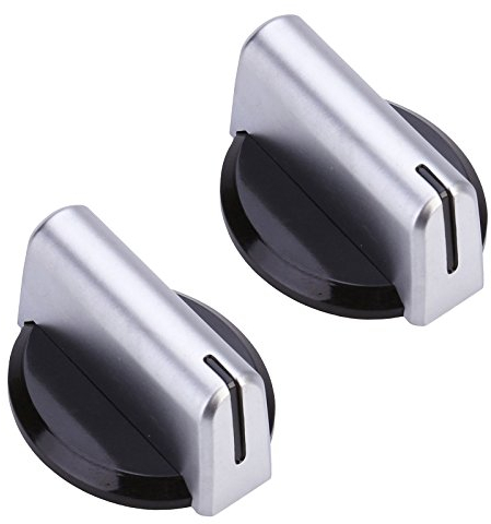 Baumatic XMAN30031 Temperature Control Knob for Oven Cooker Grill Hob, Black/Silver