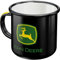 Nostalgic-Art Retro Enamel Mug 360ml John Deere - Logo Black - Gift Idea for Tractor Fans Camping Mug Vintage Design