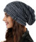 Ruphedy Damen Beanie Mütze Winter Long Oversized Slouchy Beany Strickmütze B08 (B5001-Schwarz)