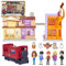 Wizarding World Harry Potter, Amazon Exclusive Deluxe Diagon Alley & Poudlard Express, 4 ensembles de jeu en 1 avec lumières et sons, 5 figurines, 33 accessoires
