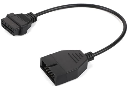 Adapter OBD1 auf OBD2, Auto Diagnosekabel Verlängerungskabel für die Fahrzeugdiagnose,12-poliges bis 16-poliges OBD1-OBD2-Diagnosewerkzeug-Anschlussadapterkabel für das GM-Fahrzeug
