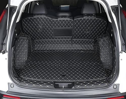 Schwarze Vollledermatte Kofferraummatte Kofferraummatte Kofferraummatte Kompatibel für Honda CR-V CRV 2023-2024-2025-2026