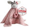 LALALO Baby Neugeborenen Geschenk für Mädchen, Sterntaler Schmusetuch mit Namen personalisiert, Emmi Girl zur Geburt & Taufe (34 cm)