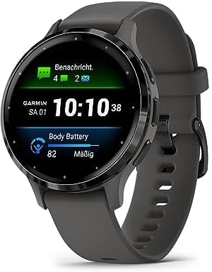 Garmin Venu 3S, Smartwatch Premium con GPS, AMOLED, Funciones avanzadas de Salud y Forma física, más de 30 Aplicaciones Deportivas, 10 días de autonomía, Gris (Reacondicionado)