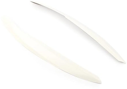 JIMYRA 1 Paar Auto-Scheinwerfer-Lampen-Augenbrauen-Augenlid-Ordnungs-Dekorationsaufkleber, for VW, for Polo, for Mk5 6R 6C 2010 2011 2012 2013 2014 2015 2016 2017 Autoscheinwerfer-Augenbraue(White)