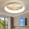 Leoezya Ventilateur Plafond 50 cm Blanc - Ventilateur Plafond Silencieux avec Télécommande, LED Dimmable 3 Températures de Couleur, 6 Vitesses, Flux d'Air Réversible (Chambre/Salon)