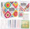 Granny Square Häkel-Karten, 50 Häkeln, Mixen und Matchen, Granny SquareHäkel-Karten mit Häkelschrift und Foto zu jedem Granny Square Häkelkarten und Praktischem So-Geht's-Booklet, für Häkel Starter