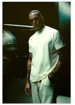 bpoejge Exclusive Art Klassisches Rapper-Hip-Hop-Sängerin RAF Camora, cooles Portrait-Poster, Wandkunst, Dekordruck, Bild Gemälde für Wohnzimmer, Schlafzimmer, Dekoration, 20 x 30 cm