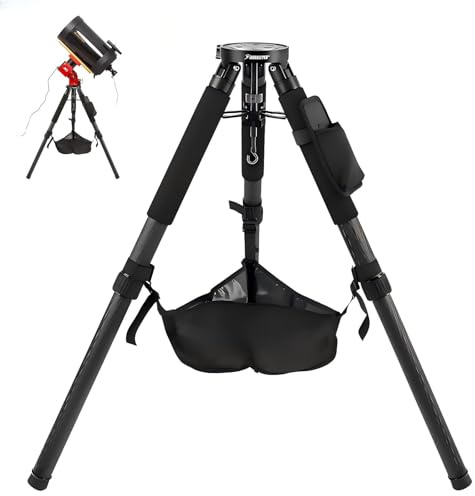 Carbon Fiber Telescope Equatorial Base Mount Tripod 50KG High Load Capacity