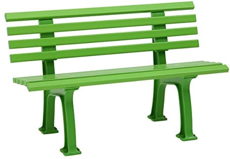 Blome Für größere Ansicht Maus über das Bild ziehen Sitzbank Ibiza – Gartenbank in grün, Kinderbank für Garten, Balkon, Terrasse, 2-Sitzer, Made in Germany