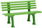 Blome Für größere Ansicht Maus über das Bild ziehen Sitzbank Ibiza – Gartenbank in grün, Kinderbank für Garten, Balkon, Terrasse, 2-Sitzer, Made in Germany