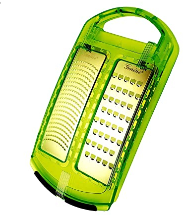 Genius NEU Doppelreibe Fein & Grob Küchenreibe Reibe Zitrusreibe Käsereibe Grün