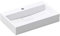 doporro Lavabo Suspendu avec Bonde Vasque à Poser Blanc 60x38x11cm Lave Mains Rectangulaire avec Perçage de Robinet Colossum19