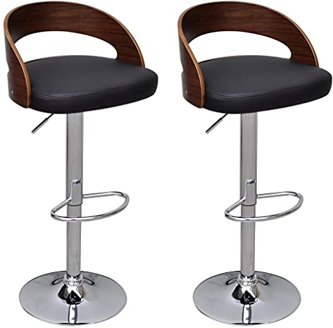 vidaXL 2X Bugholz Barhocker Barstuhl Bistrohocker Tresenhocker Küchenhocker
