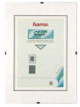 Hama Cadre photo Clip-Fixe (sans bordure, 15 x 21 cm, Reflex) Blanc