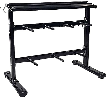 Tunturi Hantelständer Scheiben/Hanteln Ständer 113x60x85 cm, Schwarz, One Size, 14TUSCL327