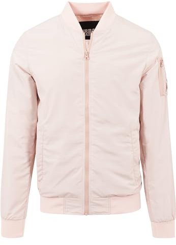Urban Classics Tb1258-light Bomber Jacket Veste, Rose Clair, M Hommes