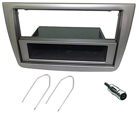 Sound-way Kit Montaggio Autoradio, Mascherina 1 DIN / 2 DIN, Adattatore Antenna, Chiavi di Smontaggio, compatibile con Alfa Romeo Mito