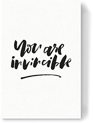 artboxONE Leinwand 120x80 cm Typografie You Are Invincible von Planeta444