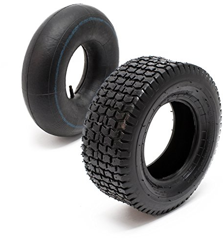 Pneu pour tracteur à pelouse 15x6.00-6 4pr avec chambre à air et valve droite tondeuse à gazon