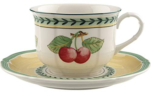 Villeroy & Boch French Garden Fleurence Sous-tasse, 17 cm, Porcelaine Premium, Blanc/Multicolore