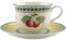 Villeroy und Boch French Garden Fleurence Untertasse, 17 cm, Premium Porzellan, Weiß/Bunt
