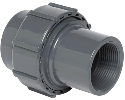 Steinbach Fitting, PVC Übergangsverschraubung Muffe für PVC-Klebeschlauch, grau, 1 x 1 x 1 cm, 062320