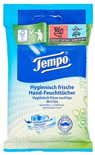 Tempo Wipes Fresh To Go 5 Packungen mit 10 Tüchern