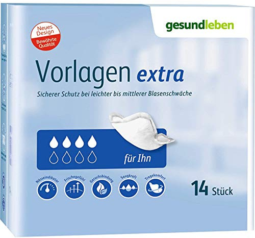 GESUND LEBEN Vorlage Herren extra 10 St
