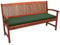Beautissu Loft BK Auflage Bankkissen 120x48x5 cm Sitzkissen für Gartenbank Polster Auflage Gartenmöbel Polsterauflage mit Oeko-Tex Zertifikat - Kissen Dunkelgrün