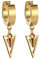 JewelryWe Schmuck Damen Herren Creolen Ohrringe Edelstahl Geometrisches Dreieck Huggie Kreolen Ohrstecker Ohrhänger, Gold