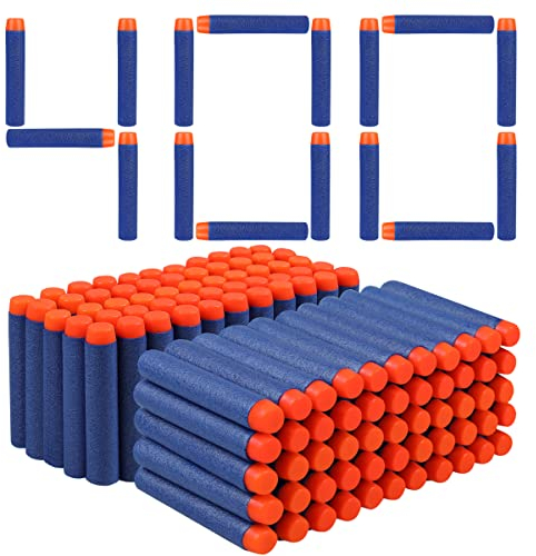 VCOSTORE Nerf Pfeile, 400 Stück Nerf Darts Nerf Munition Pfeile Dart Bullets Refill,Foam Pfeile für N-Strike Elite Blasters Series