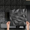 5 m²/3D - Panneaux muraux - Revêtement mural - Panneaux de plafond - Panneaux Zircon noir - En polystyrène (5 m² = 20 pièces)