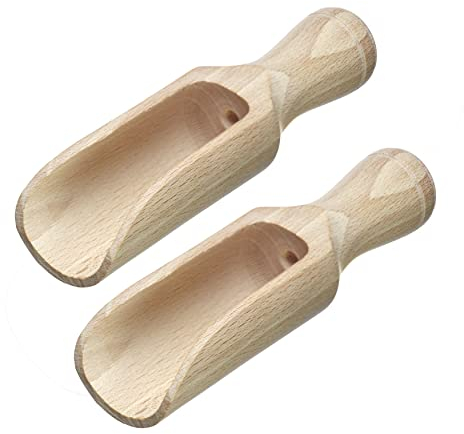 Westmark 91972270 - Pala para especias (2 piezas, capacidad de 15 g cada una), 12 ml, madera de haya, color marrón claro