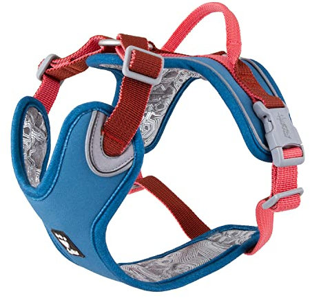 Hurtta Weekend Warrior ECO Warming Hundegeschirr, wärmend, Brustgeschirr für große Hunde, Blaubeere Mix, 80-100 cm