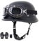 Motorrad Helm, Vintage Style Jet-Helmhalbhelm mit Schutzbrille, DOT/ECE Zertifiziert Antikollisions-Schutzhelm, Rollerhelm für Erwachsen Damen Herren, für Bike Scooter (55~64CM)